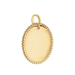 Histoire d'Or Pendentif Lulu Plaque Or Doré* Bijoux Personnalisés|Pendentifs