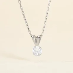 Histoire d'Or Pendentif Mabila Or Blanc Oxyde De Zirconium* Pendentifs|Pendentifs