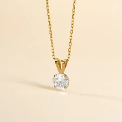 Discount Histoire d'Or Pendentif Mabila Or Jaune Oxyde De Zirconium