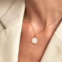 Clearance Histoire d'Or Pendentif Marie Or Jaune Nacre