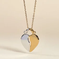 Histoire d'Or Pendentif Marie-stephanie Plaqué Or Bicolore* Bijoux Personnalisés|Pendentifs