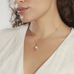 Histoire d'Or Pendentif Martyna Or Jaune Perle De Culture or jaune perle blanche