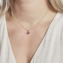 New Histoire d'Or Pendentif Miyah Or Jaune Amethyste