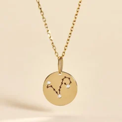 Online Histoire d'Or Pendentif Or Jaune Astraea Oxyde De Zirconium