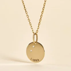 Clearance Histoire d'Or Pendentif Or Jaune Astraea Oxyde De Zirconium