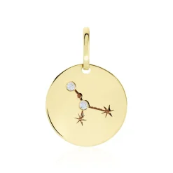 Hot Histoire d'Or Pendentif Or Jaune Astraea Oxyde De Zirconium