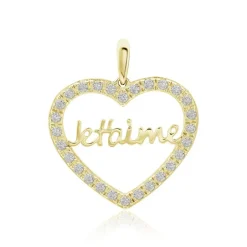 Online Histoire d'Or Pendentif Or Jaune Derry Oxyde De Zirconium