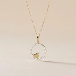 Best Histoire d'Or Pendentif Or Jaune Roman Oxyde