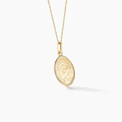 Histoire d'Or Pendentif Or Jaune Vierge A L'enfant* Bijoux Personnalisés|Pendentifs