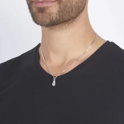 Best Histoire d'Or Pendentif Oskar Argent Blanc