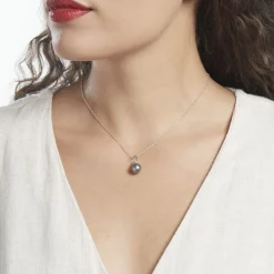 Histoire d'Or Pendentif Phila Or Blanc Perle De Culture De Tahiti* Pendentifs|Pendentifs