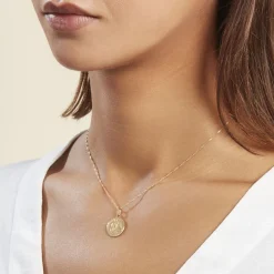 Discount Histoire d'Or Pendentif Saint Christophe Diamante Or Jaune