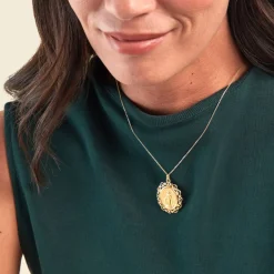 Hot Histoire d'Or Pendentif Santo Or Jaune