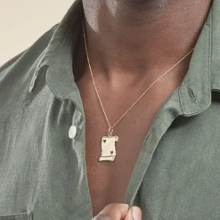 Histoire d'Or Pendentif Sirona Parchemin Message Or Jaune* Bijoux Personnalisés|Pendentifs