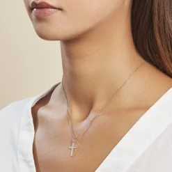 Hot Histoire d'Or Pendentif Tifene Argent Blanc