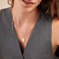 Hot Histoire d'Or Pendentif Tissem Plaqué Or Doré Oxyde De Zirconium