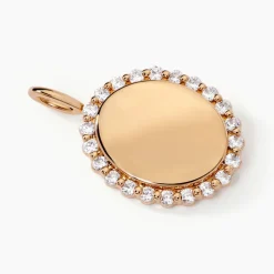 Histoire d'Or Pendentif Tissem Plaqué Or Doré Oxyde De Zirconium* Pendentifs|Pendentifs