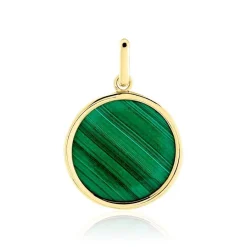 Histoire d'Or Pendentif Ultane Or Jaune Malachite* Pendentifs|Pendentifs