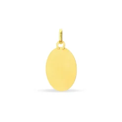 Histoire d'Or Pendentif Vierge Ovale Or Jaune* Bijoux Personnalisés|Pendentifs