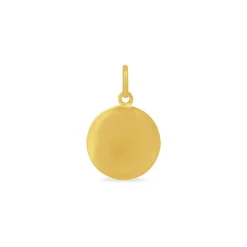 Histoire d'Or Pendentif Vierge Rond Or Jaune