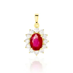 Histoire d'Or Pendentif Vladimir Et Diamant or jaune rubis