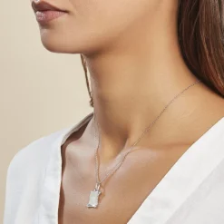 New Histoire d'Or Pendentif Zodiaque Parchemin Argent Blanc