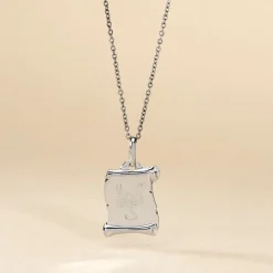 Histoire d'Or Pendentif Zodiaque Parchemin Argent Blanc* Bijoux Personnalisés|Pendentifs
