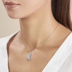 Best Histoire d'Or Pendentif Zodiaque Parchemin Argent Blanc