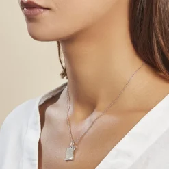 Best Histoire d'Or Pendentif Zodiaque Parchemin Argent Blanc