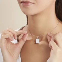 New Histoire d'Or Pendentif Zodiaque Parchemin Argent Blanc