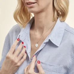 Histoire d'Or Pendentif Zodiaque Rond Argent Blanc