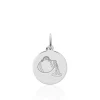 Clearance Histoire d'Or Pendentif Zodiaque Rond Argent Blanc