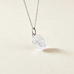 Histoire d'Or Pendentif Zodiaque Rond Argent Blanc* Bijoux Personnalisés|Pendentifs