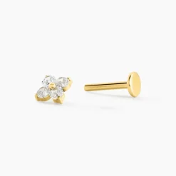 Histoire d'Or Piercing Alcea Titane Doré Oxyde De Zirconium* Piercings|Autres Bijoux
