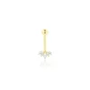 Clearance Histoire d'Or Piercing Darby Or Jaune Oxyde De Zirconium