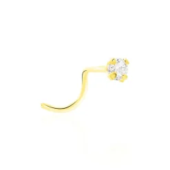 Histoire d'Or Piercing De Nez Fethi Serti Griffe Or Jaune Oxyde De Zirconium* Piercings|Autres Bijoux