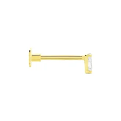 Hot Histoire d'Or Piercing D'oreille Or Jaune Albiza Oxyde De Zirconium