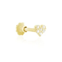 Online Histoire d'Or Piercing D'oreille Or Jaune Adasonia Oxydes De Zirconium