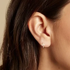 Online Histoire d'Or Piercing D'oreille Unitaire  Cyrano Or Jaune Oxyde De Zirconium