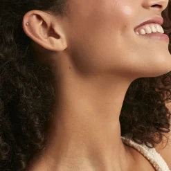 Discount Histoire d'Or Piercing D'oreilles Unitaire Acier Doré Piia Oxyde De Zirconium acier doré oxyde kaki