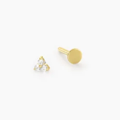 Hot Histoire d'Or Piercing Joye Titane Doré Oxyde De Zirconium