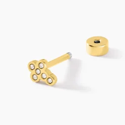 Online Histoire d'Or Piercing Maanta De Zirconium acier jaune oxyde