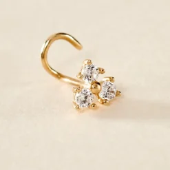 Clearance Histoire d'Or Piercing Macey Or Jaune Oxyde De Zirconium