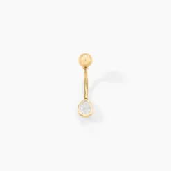 Online Histoire d'Or Piercing Venturino Or Jaune Oxyde De Zirconium