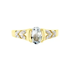 Histoire d'Or Solitaire Laetitienne Or Jaune Topaze Oxydes* Bagues|Bagues Avec Pierre