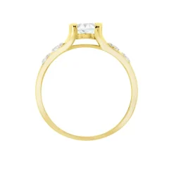 Histoire d'Or Solitaire Laetitienne Or Jaune Topaze Oxydes* Bagues|Bagues Avec Pierre