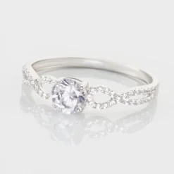 Histoire d'Or Solitaire Or Blanc Sevastiane Oxyde De Zirconium* Bagues|Bagues Avec Pierre