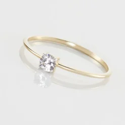 Best Histoire d'Or Solitaire Or Jaune Philys Oxyde De Zirconium