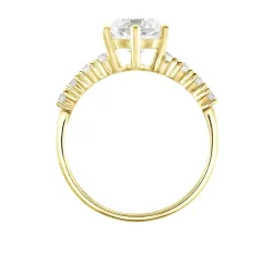 Histoire d'Or Solitaire Or Jaune Rachile Oxyde* Bagues|Bagues Avec Pierre